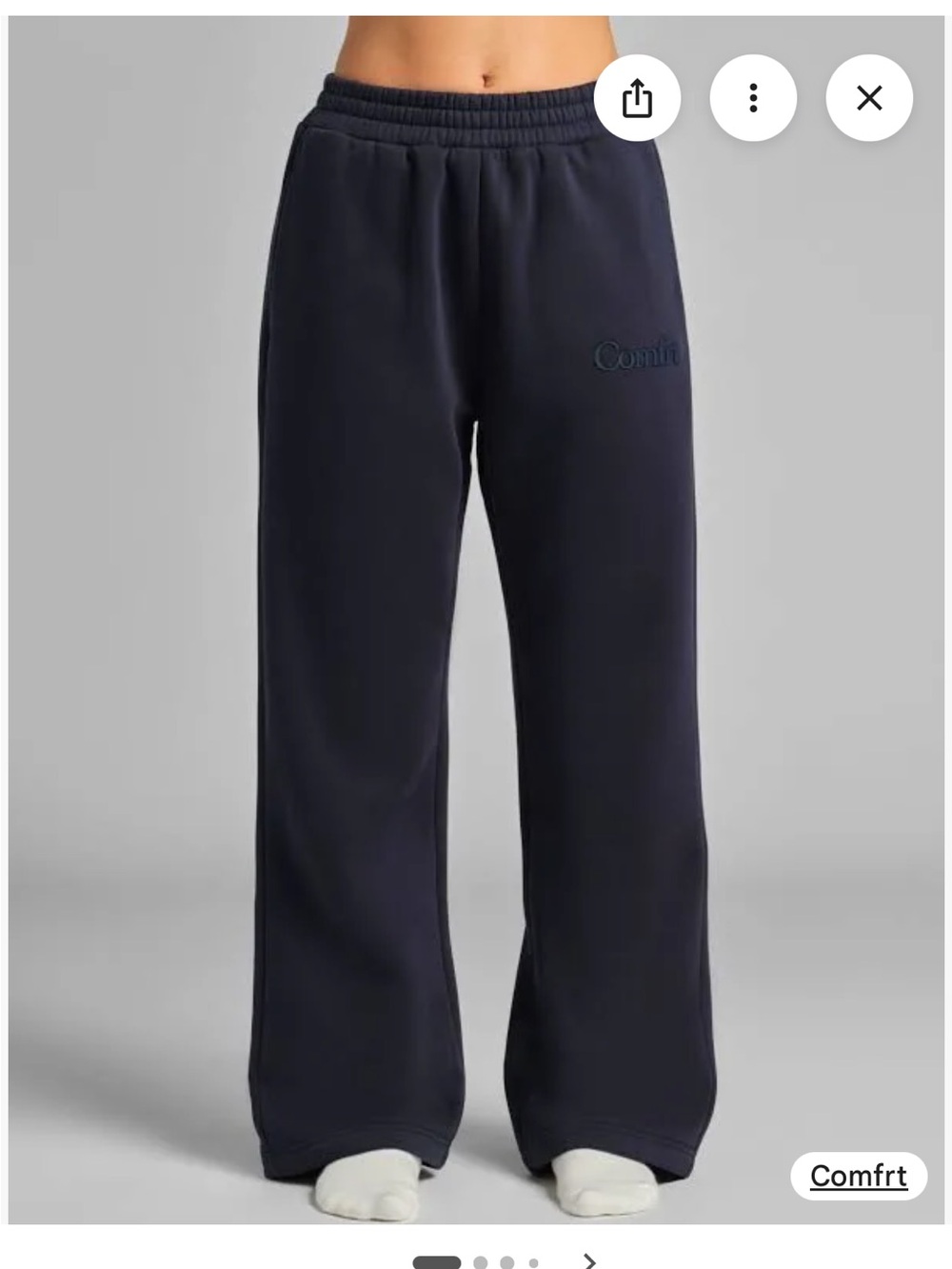 Comfrt Pants & Jumpsuits Comfrt Minimalist Straight Leg Sweatpants Black Large